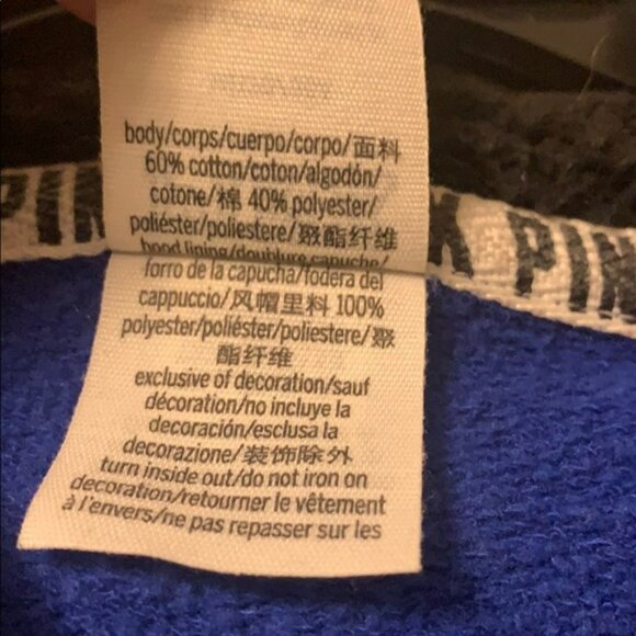 Victoria Secret Pink zip up hoodie. Size M - Picture 4 of 6